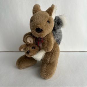 Uni-Toys Uniring Australia Kangaroo Baby Joey Koala 10” Plush Stuffed Animal Toy